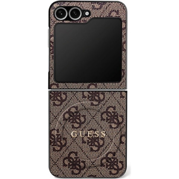 Guess 4G Colored Ring Magsafe Back Cover Brown (Galaxy Z Flip 7)